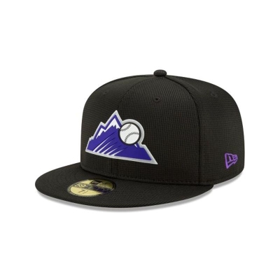 Sapca New Era Colorado Rockies MLB Clubhouse Collection 59FIFTY Fitted - Negrii